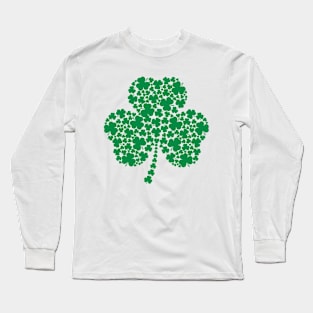 St. Patrick's Day for Women Shamrock Heart Long Sleeve T-Shirt